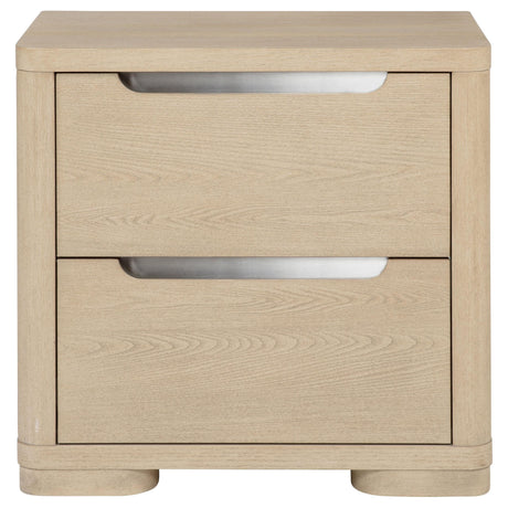 Ladera Light Elm 2-Drawer Nightstand by Coaster at Eve Furniture