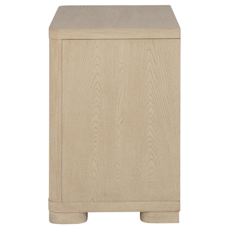 Ladera Light Elm 2-Drawer Nightstand by Coaster at Eve Furniture