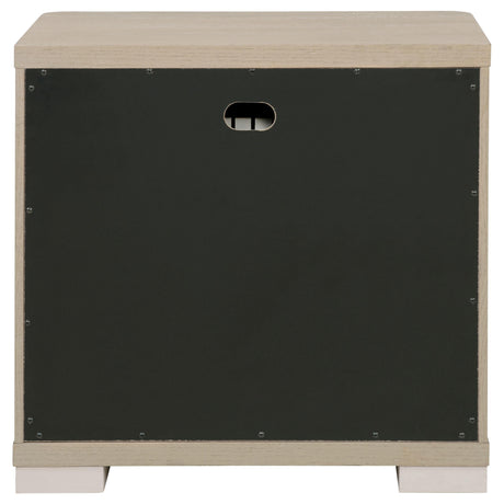 Ladera Light Elm 2-Drawer Nightstand by Coaster at Eve Furniture