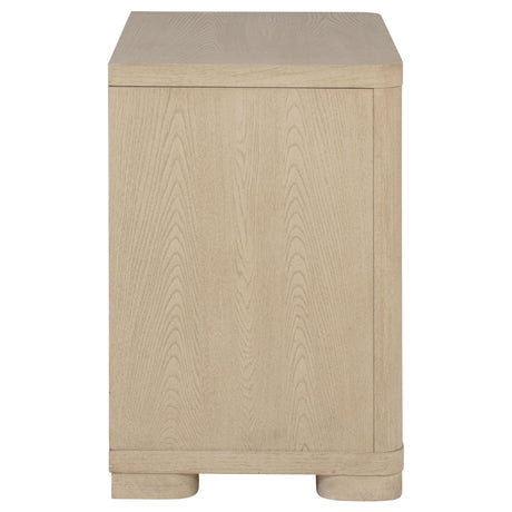 Ladera Light Elm 2-Drawer Nightstand by Coaster at Eve Furniture