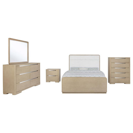 Ladera Light Elm 5-Piece Eastern King Bedroom Set by Coaster at Eve Furniture