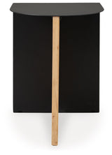 Ladgate Black/Natural Accent Table by Ashley at Eve Furniture