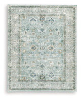 Ladstoney Teal/Beige/Ochre Large Rug by Ashley at Eve Furniture
