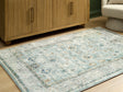 Ladstoney Teal/Beige/Ochre Medium Rug by Ashley at Eve Furniture