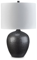 Ladstow 2-Piece Table Lamp Set in Black by Ashley at Eve Furniture