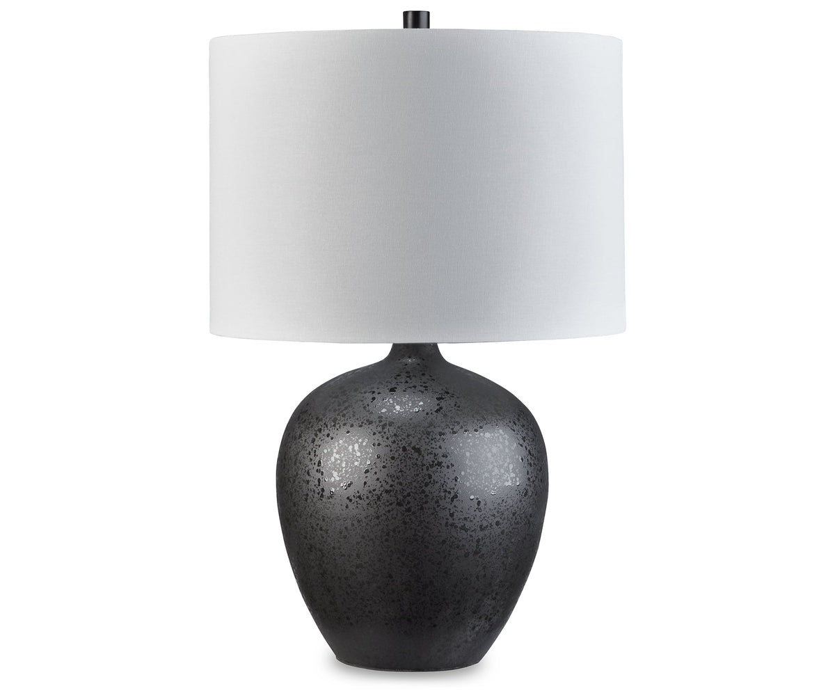 Ladstow 2-Piece Table Lamp Set in Black by Ashley at Eve Furniture