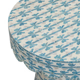 Lady Blue Ribbon Capiz Shell Round Side Table by TOV Furniture at Eve Furniture