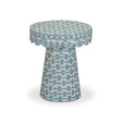 Lady Blue Ribbon Capiz Shell Round Side Table by TOV Furniture at Eve Furniture