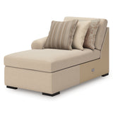 LadyMae Brown and Beige 2-Piece Left Arm Facing Chaise Sectional by Ashley at Eve Furniture