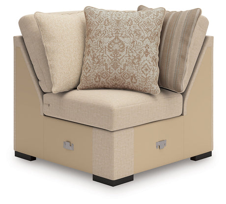 LadyMae Brown and Beige 3-Piece Sectional by Ashley at Eve Furniture