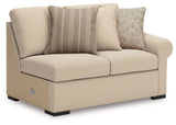 LadyMae Brown and Beige 3-Piece Sectional by Ashley at Eve Furniture
