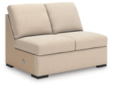 LadyMae Brown and Beige 4-Piece Right Arm Facing Chaise Sectional by Ashley at Eve Furniture