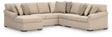 LadyMae Brown and Beige 5-Piece Left Arm Facing Chaise Sectional by Ashley at Eve Furniture