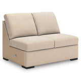 LadyMae Twill 5-Piece Left Arm Facing Chaise Sectional by Ashley at Eve Furniture