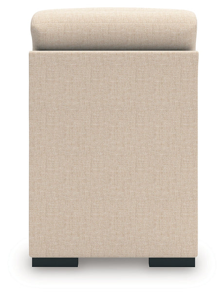 LadyMae Twill Armless Chair by Ashley at Eve Furniture