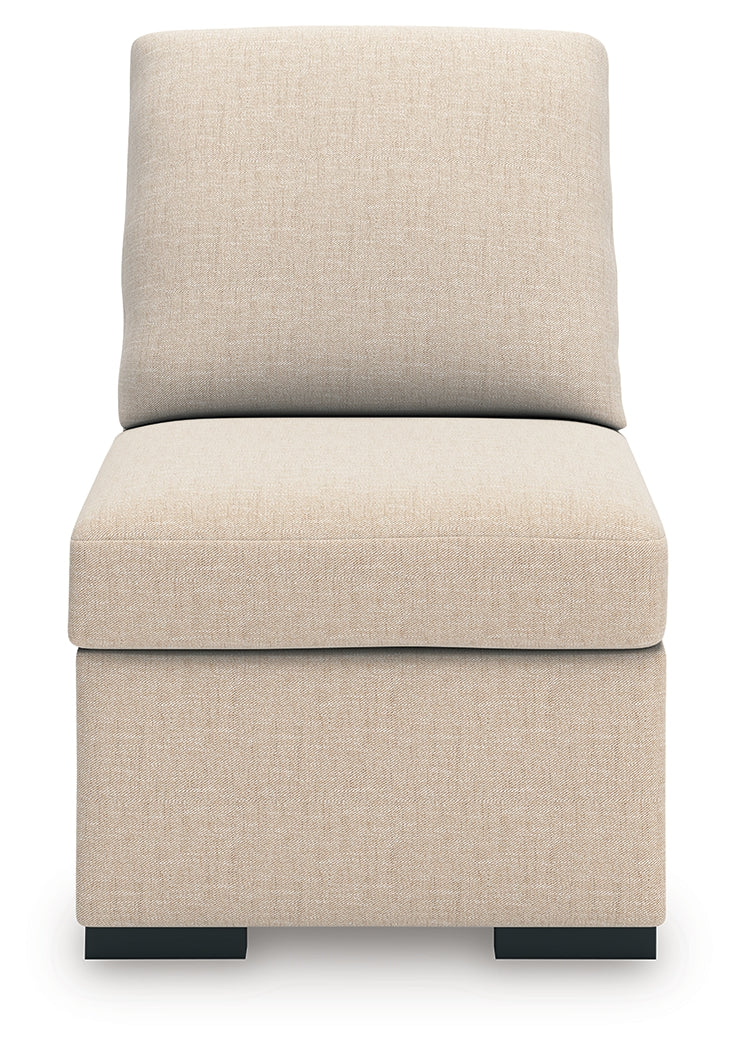 LadyMae Twill Armless Chair by Ashley at Eve Furniture