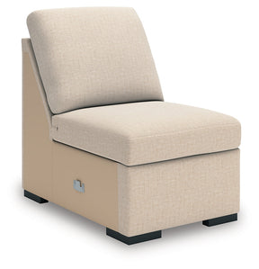 LadyMae Twill Armless Chair by Ashley at Eve Furniture