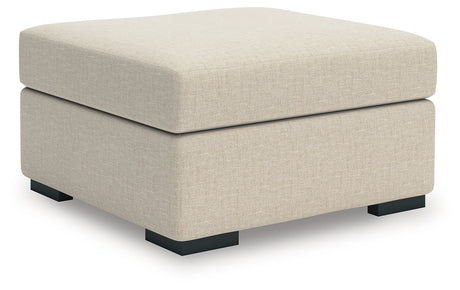 LadyMae Twill Oversized Accent Ottoman by Ashley at Eve Furniture