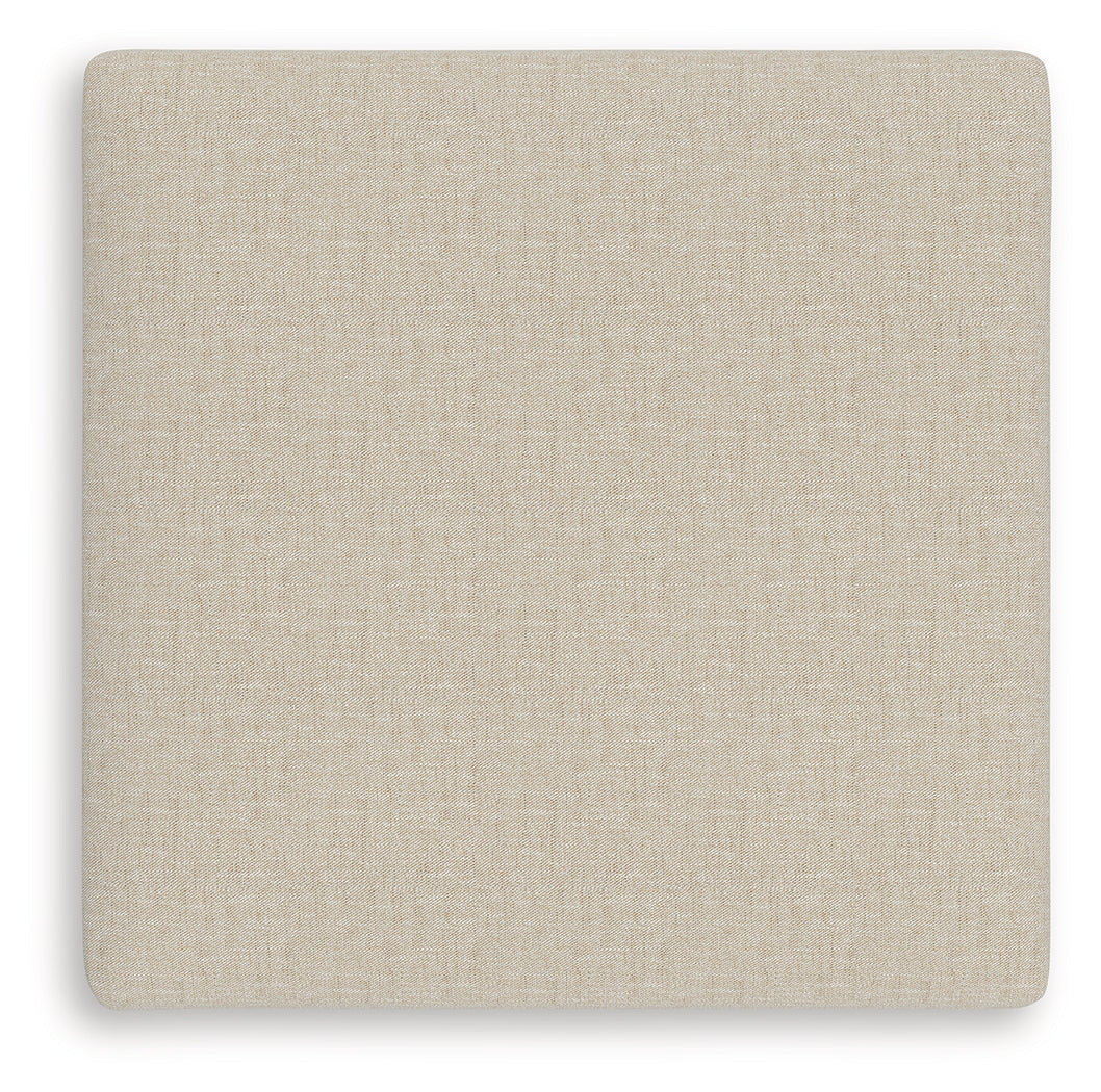 LadyMae Twill Oversized Accent Ottoman by Ashley at Eve Furniture