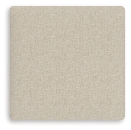 LadyMae Twill Oversized Accent Ottoman by Ashley at Eve Furniture