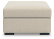 LadyMae Twill Oversized Accent Ottoman by Ashley at Eve Furniture