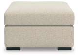 LadyMae Twill Oversized Accent Ottoman by Ashley at Eve Furniture