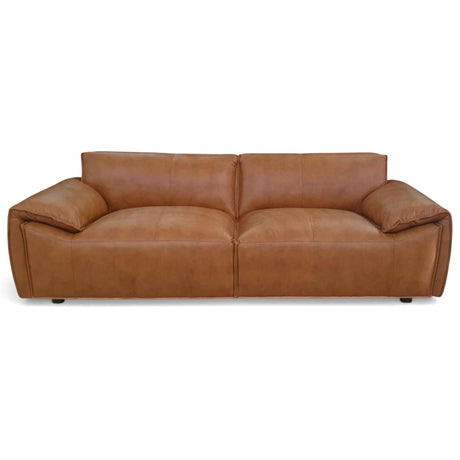 Laffey Tan Top Grain Leather Sofa by Ashcroft Furniture at Eve Furniture