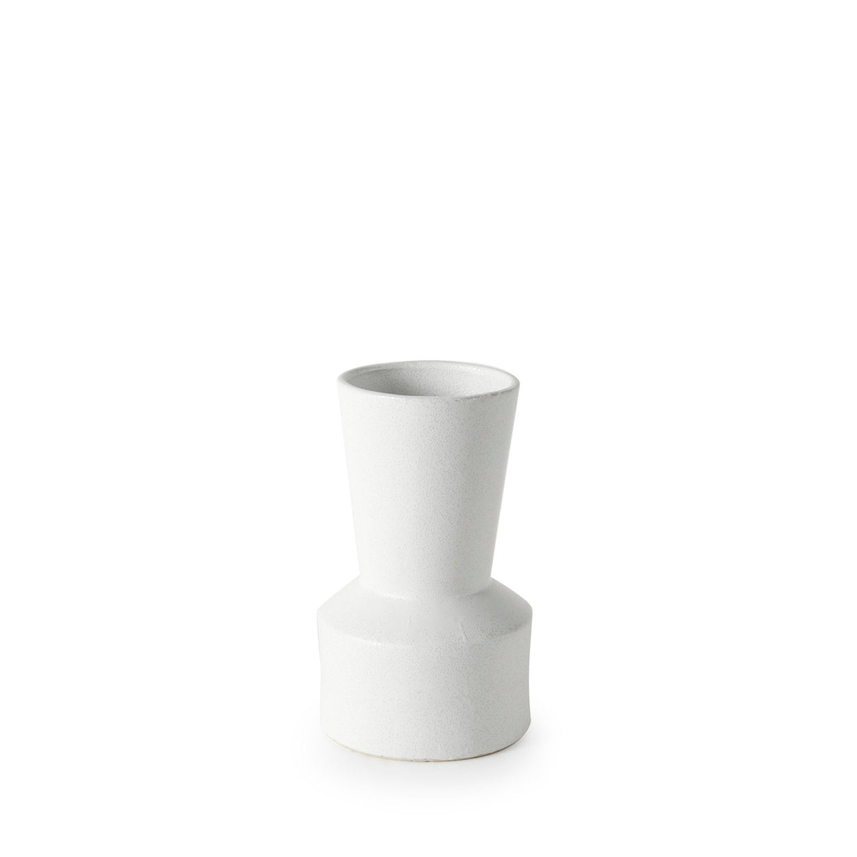 Laforge 9.4H Small White Ceramic Vase by Mercana at Eve Furniture