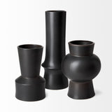 Laforge II Black Ceramic Vase by Mercana at Eve Furniture