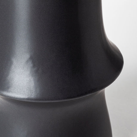 Laforge III Black Ceramic Vase by Mercana at Eve Furniture