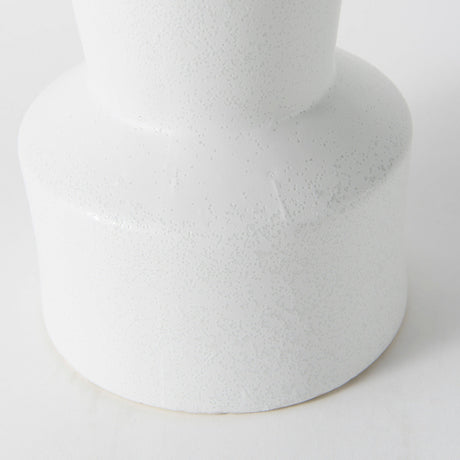 Laforge Small White Ceramic Vase by Mercana at Eve Furniture