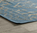 Lagos Blue/Natural Rug by Classic Home at Eve Furniture