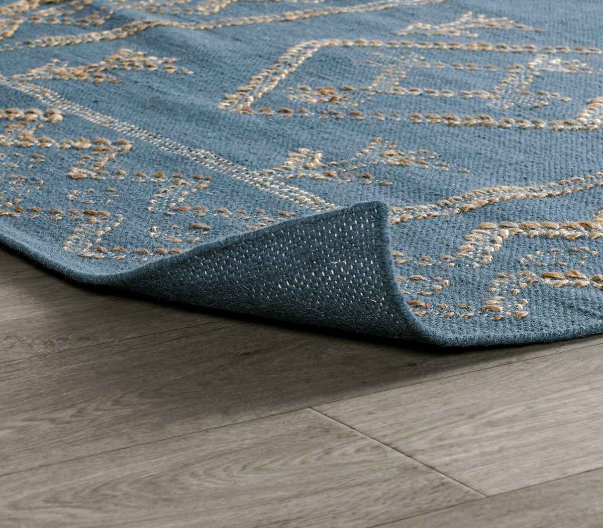 Lagos Blue/Natural Rug by Classic Home at Eve Furniture