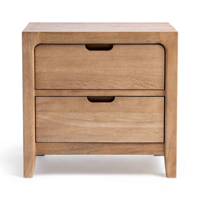 Laguna 2 Drawer Nightstand - Natural Maple by Classic Home at Eve Furniture