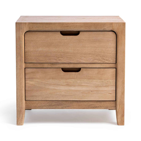 Laguna 2 Drawer Nightstand - Natural Maple by Classic Home at Eve Furniture