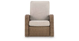 Laguna Heights Beige Outdoor Recliner by Ashley at Eve Furniture