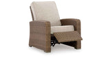 Laguna Heights Beige Outdoor Recliner by Ashley at Eve Furniture
