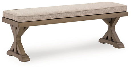 Laguna Heights Bench with Cushion by Ashley at Eve Furniture