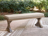 Laguna Heights Bench with Cushion by Ashley at Eve Furniture