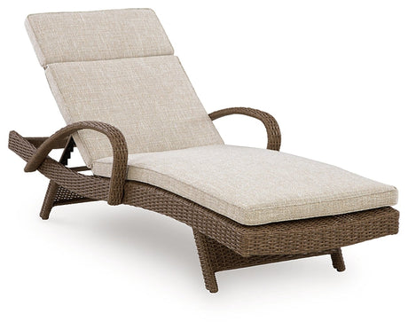 Laguna Heights Chaise Lounge with Cushion by Ashley at Eve Furniture