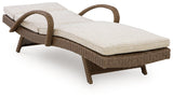 Laguna Heights Chaise Lounge with Cushion by Ashley at Eve Furniture