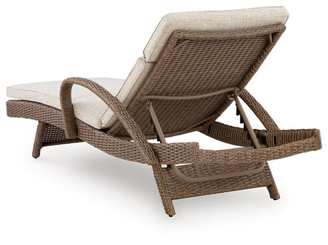 Laguna Heights Chaise Lounge with Cushion by Ashley at Eve Furniture