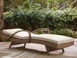Laguna Heights Chaise Lounge with Cushion by Ashley at Eve Furniture