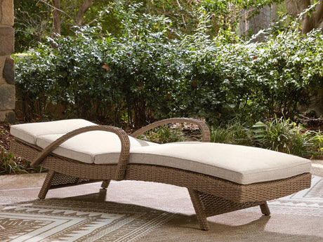 Laguna Heights Chaise Lounge with Cushion by Ashley at Eve Furniture