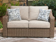 Laguna Heights Loveseat w/Cushion by Ashley at Eve Furniture