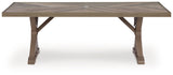 Laguna Heights RECT Dining Table w/UMB OPT