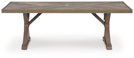 Laguna Heights RECT Dining Table w/UMB OPT by Ashley at Eve Furniture