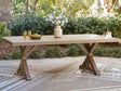 Laguna Heights RECT Dining Table w/UMB OPT by Ashley at Eve Furniture
