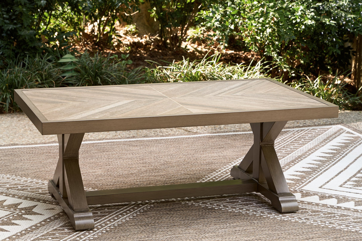 Laguna Heights Rectangular Cocktail Table by Ashley at Eve Furniture