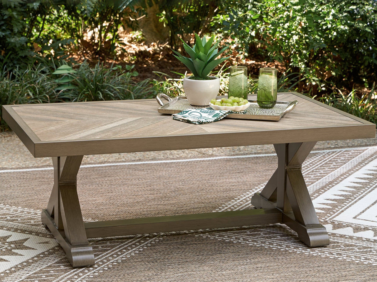 Laguna Heights Rectangular Cocktail Table by Ashley at Eve Furniture